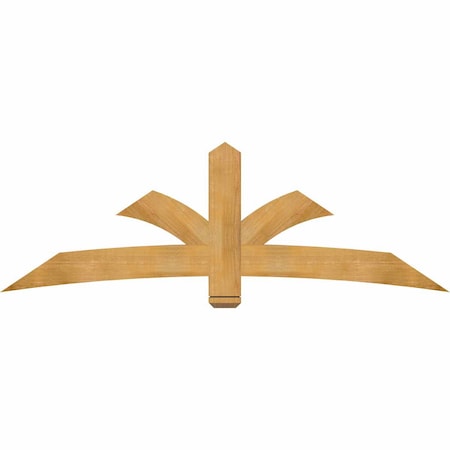 Ekena Millwork Davenport Rough Sawn Timber Gable Bracket, Western Red Cedar, 84"W x 28"H x 2"D x 6"F, 8/12 Pitch GBW084X28X0206DAV00RWR
